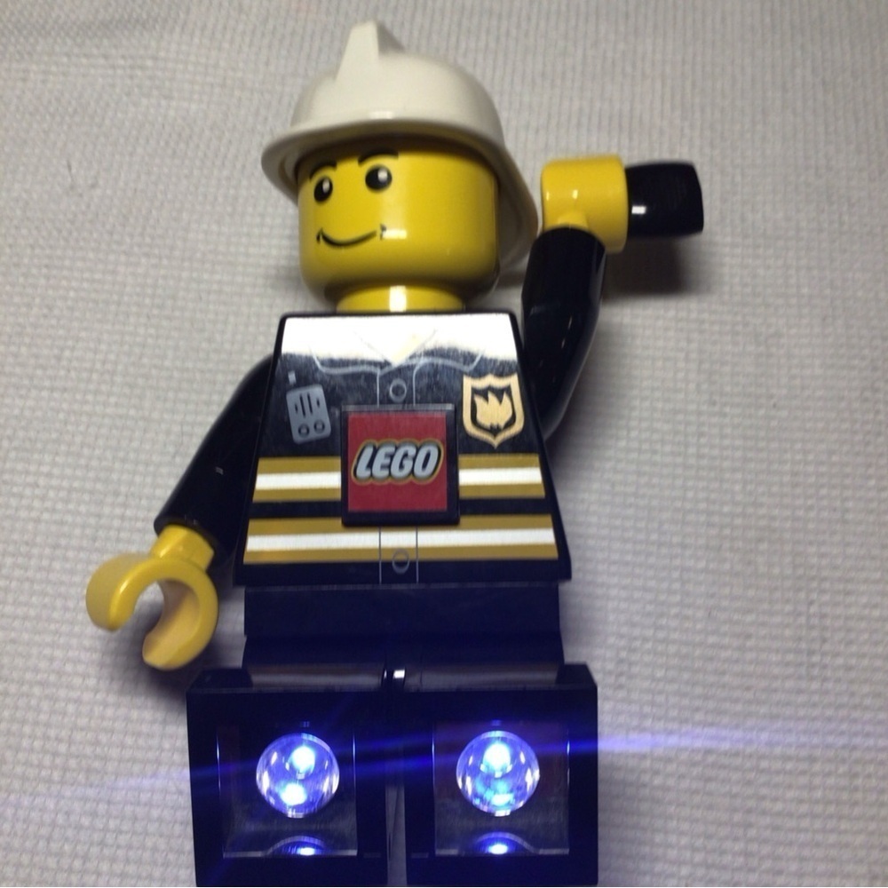 LEGO City Firefighter Flashlight w/wind-up Dynamo Torch, 8 In, 2009, Rare‌‌‌‌